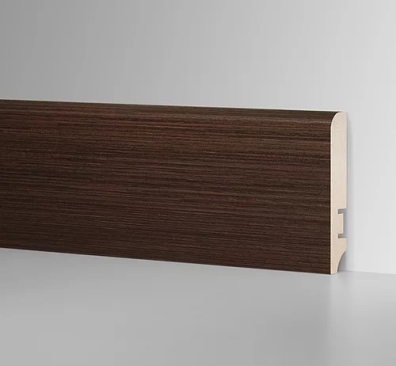 Плинтус напольный HANNAHHOLZ AKTUELL DESIGN МДФ 81мм - КОБИКИ МОККА