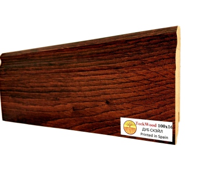 Плинтус МДФ Teckwood Цветной 100 мм Дуб Скэйл