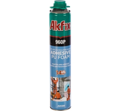 Клей-пена для пенополистирола и пенопласта Akfix 960P, 850 гр