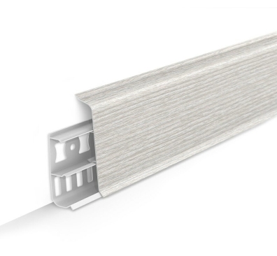 Плинтус напольный пластиковый Deconika 100 мм 265 Клён Патина