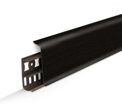 Плинтус напольный пластиковый Deconika 100 мм 303 Венге Темный